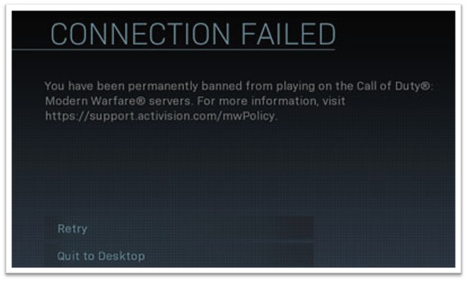 Activision account not connected to server